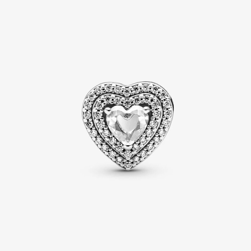 [Hạt charm bạc 925] [Hạt charm pandora] Hạt charm đính đá kiểu Pandora cao cấp YAC07
