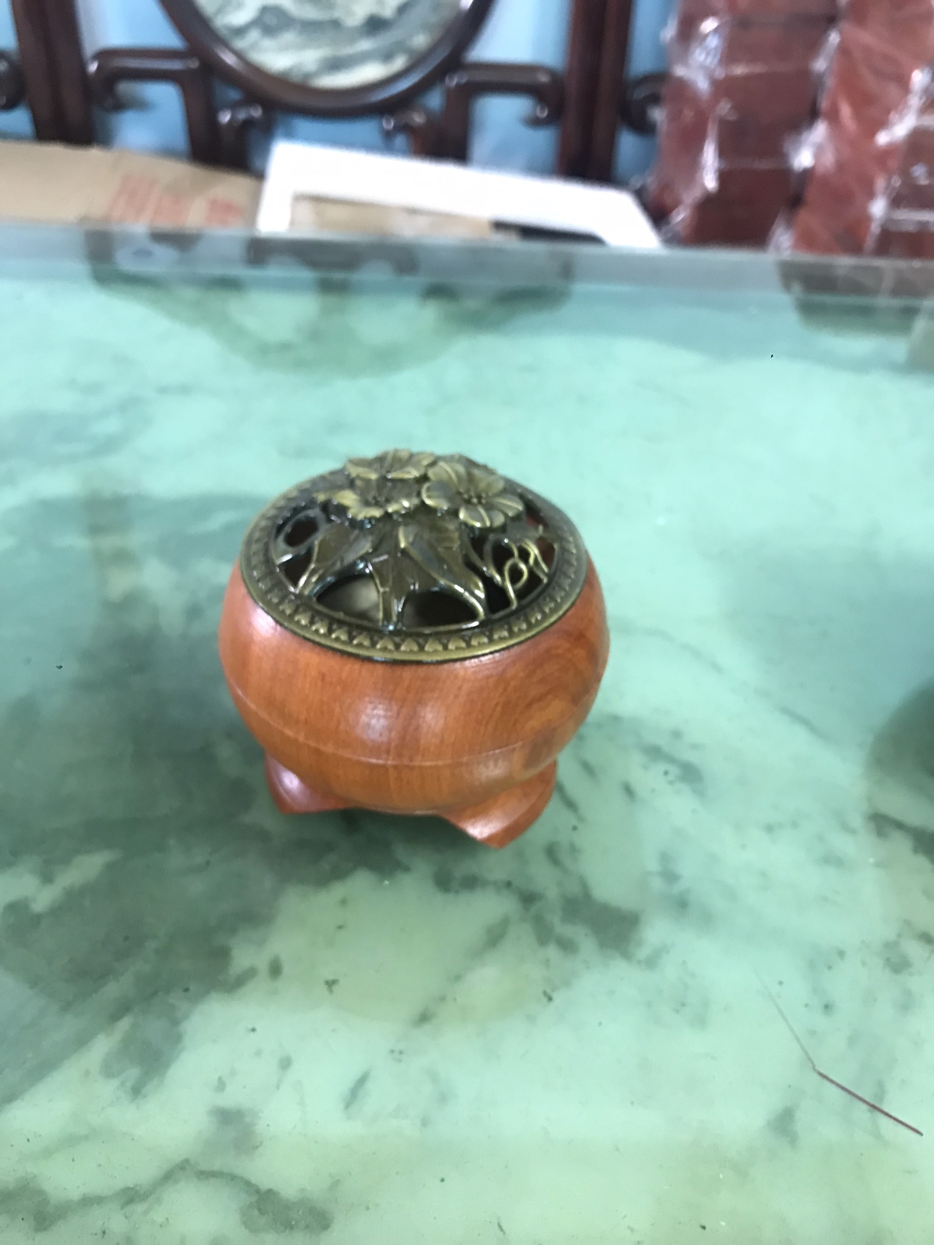 Lư gỗ Hương xông đốt trầm sang trọng