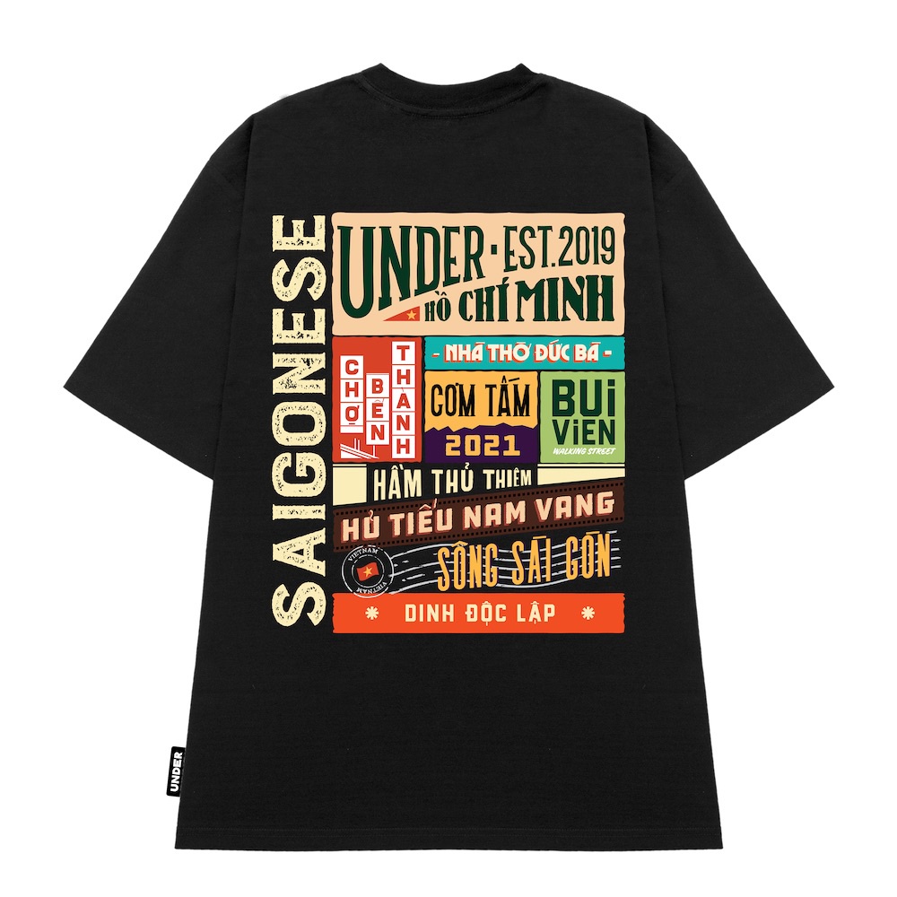 [DDC][Mã 11FASHIONSALE1 giảm 10K đơn từ 50K] Áo thun UNDER Sài Gòn - Saigonese Tee - UTS006