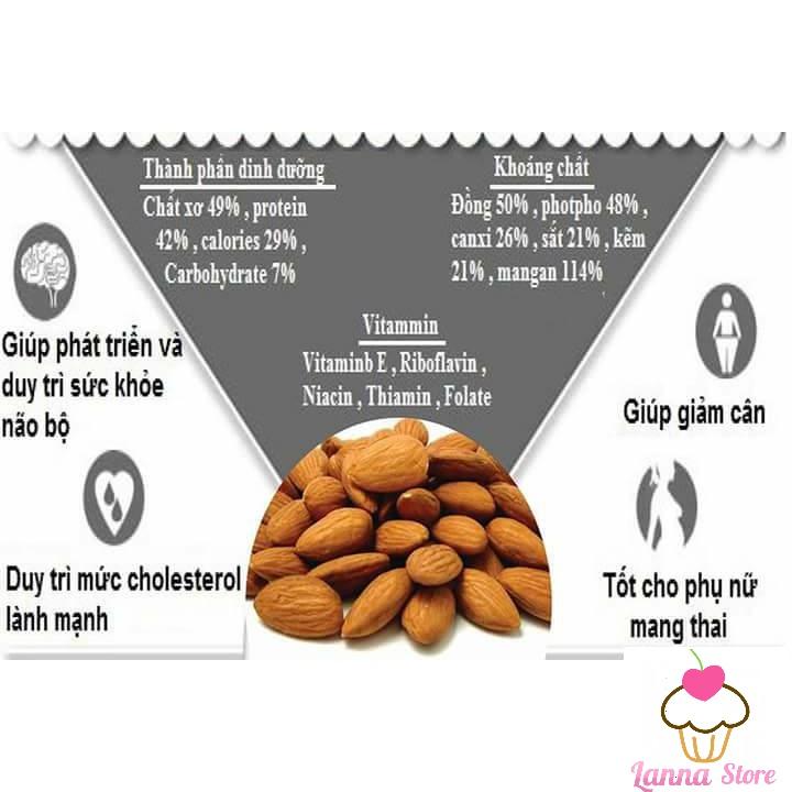 [Hàng Chuẩn Loại 1] Hạt Hạnh nhân Sấy Mourad’s gói 500gram - Úc