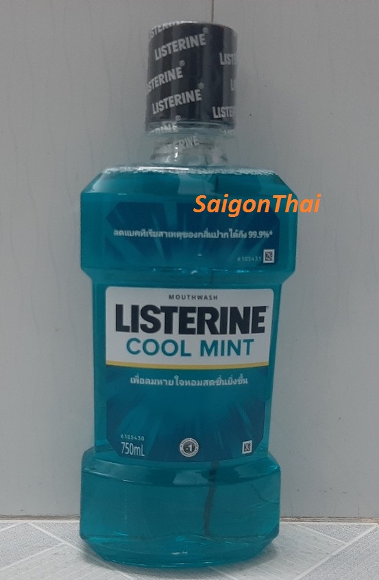 Combo 2 chai Nước súc miệng Listerine chai (chai 750ml + chai 250ml)