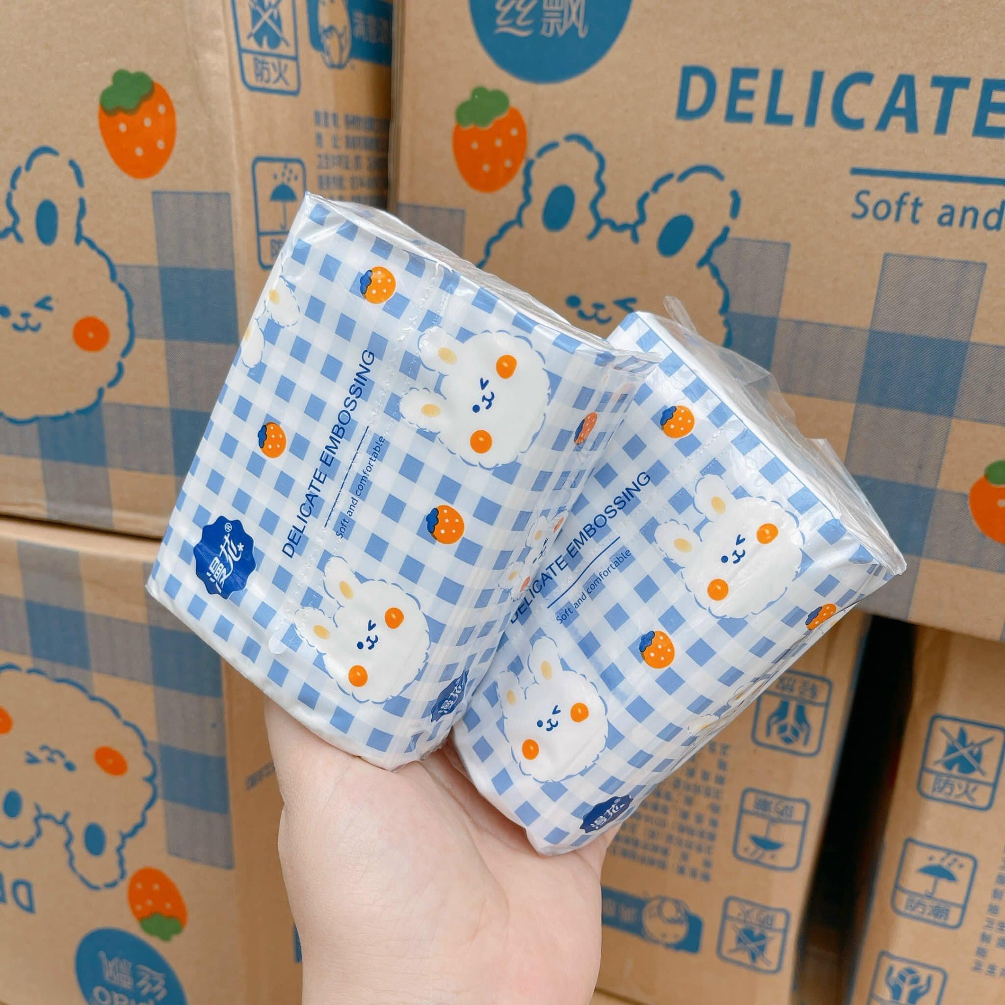 TKVT2 - GÓI GIẤY ĂN CON THỎ SIÊU DAI - 1 GÓI