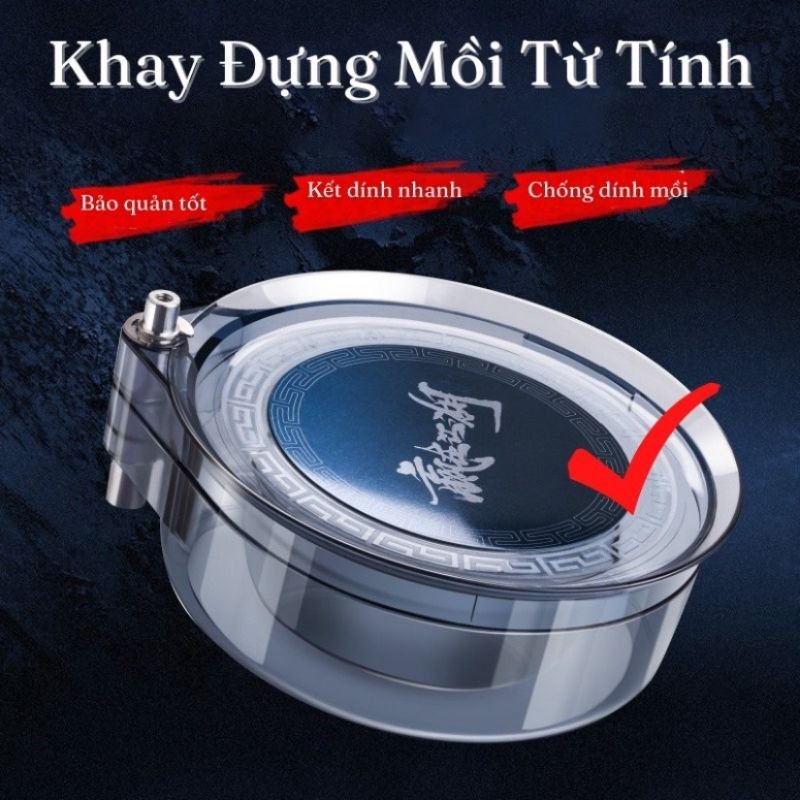 Khay Đựng Mồi Dùng Câu Đài Câu Đơn Cực Tiện Lợi