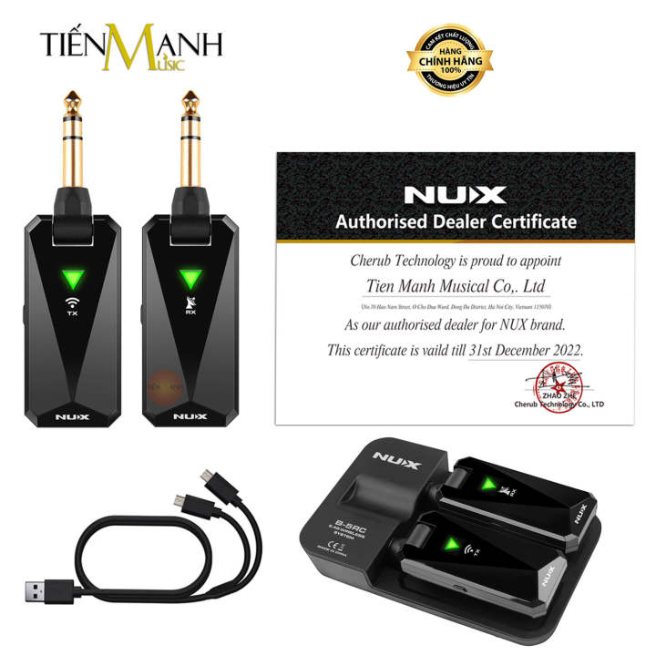 [Chính Hãng] Bộ Thu Phát Tín Hiệu Không Dây Nux B-5RC 2.4GHz Wireless System - Dùng Cho Đàn Guitar và Nhạc Cụ B5RC, Pin sạc B5 RC