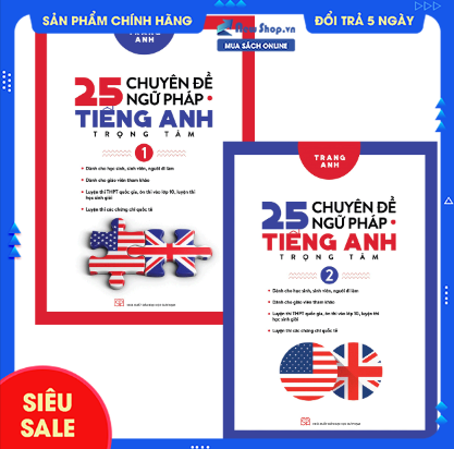 Sách - Combo 25 Chuyên Đề Ngữ Pháp Tiếng Anh Trọng Tâm (HH)- Newshop