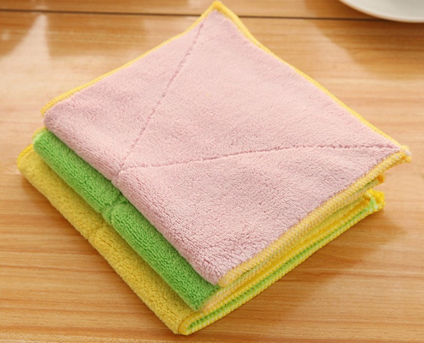 [ COMBO] 03 KHĂN LAU ĐA NĂNG SIÊU THẤM HÚT 25x12.5cm [ Khăn lau chén bát - Khăn lau xe ô tô - Khăn lau mặt - Khăn lau bếp]
