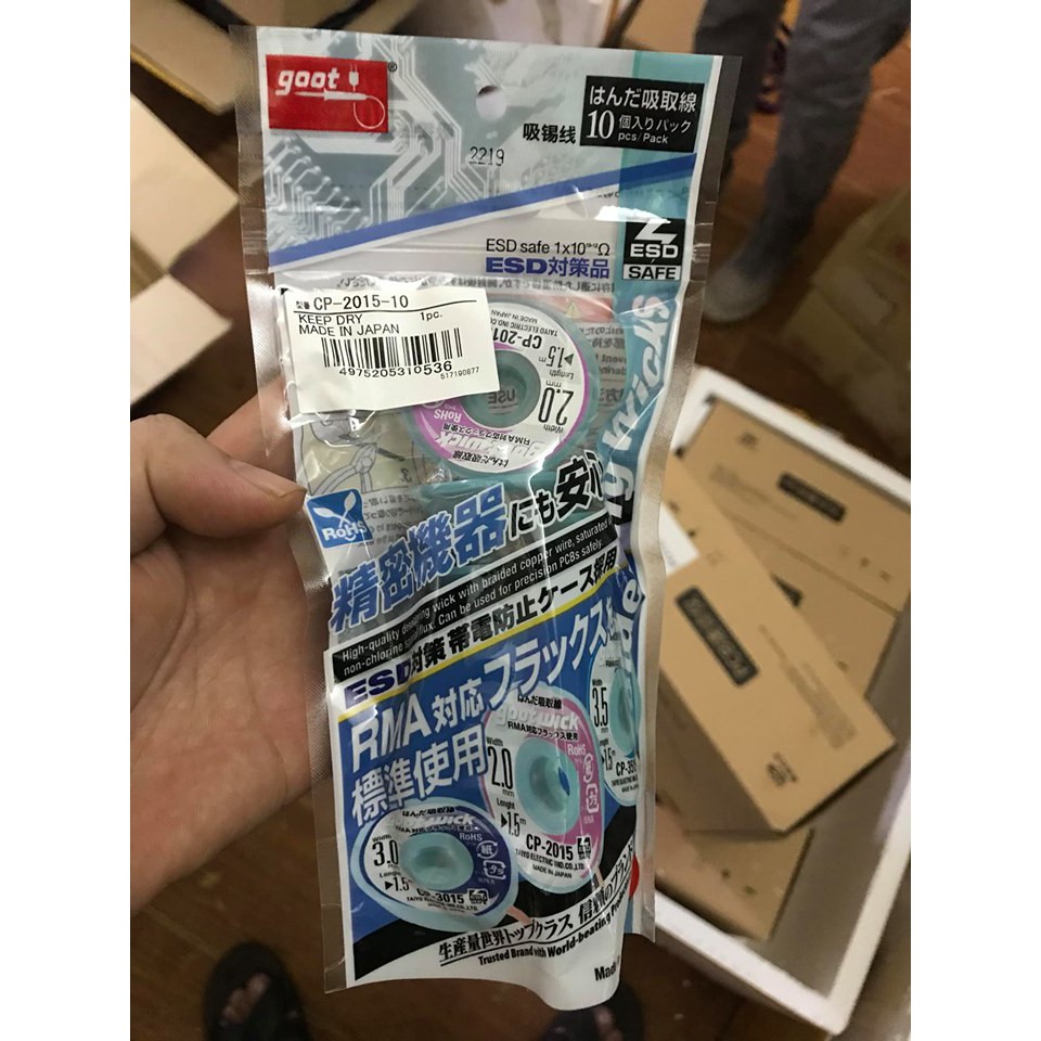 Dây hút thiếc Goot Wick CP - 2015