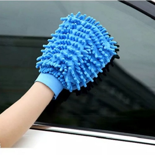 Một chiếc bao tay lau rửa đa năng hai mặt san hô tiện dụng