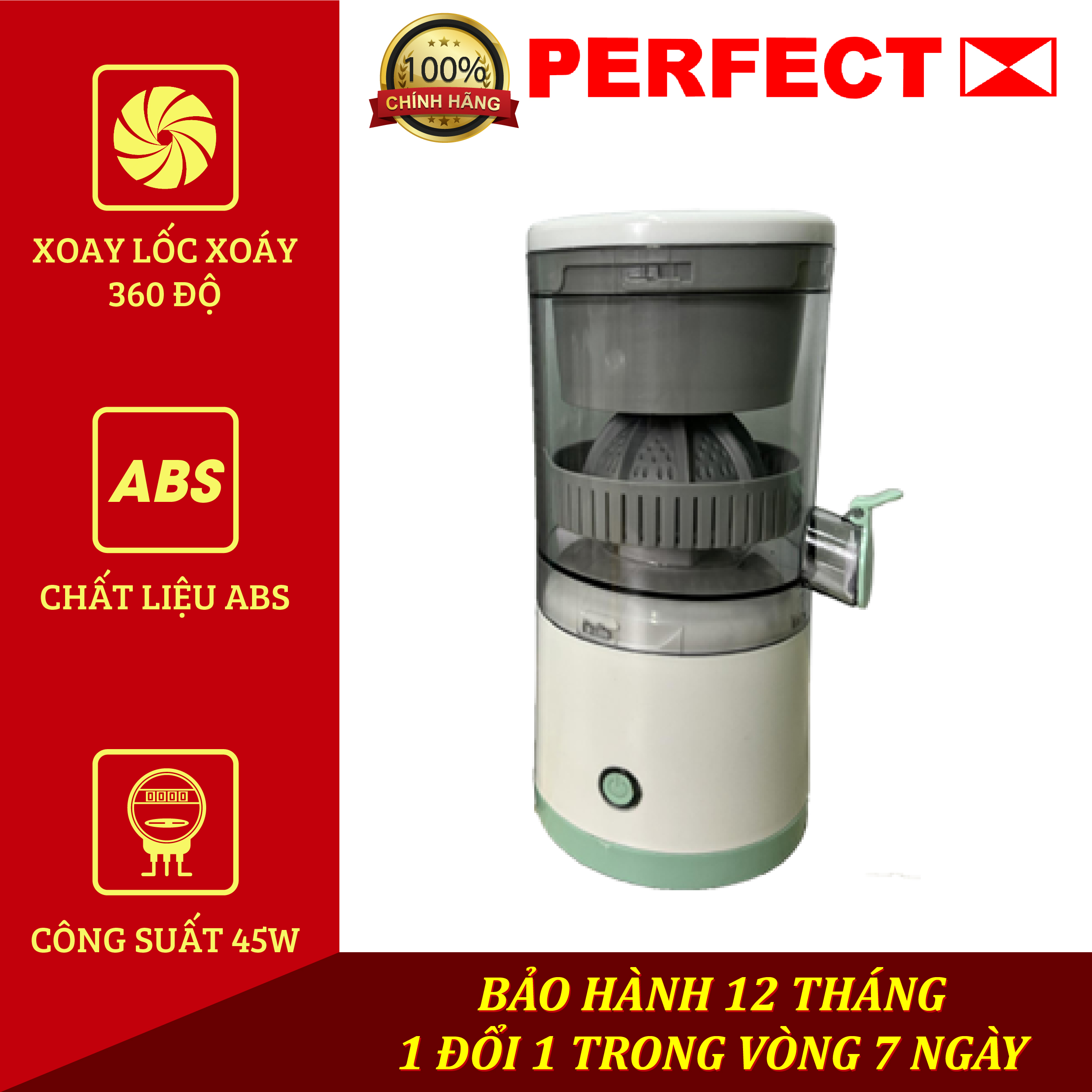 MÁY VẮT CAM TỰ ĐỘNG THÔNG MINH PERFECT