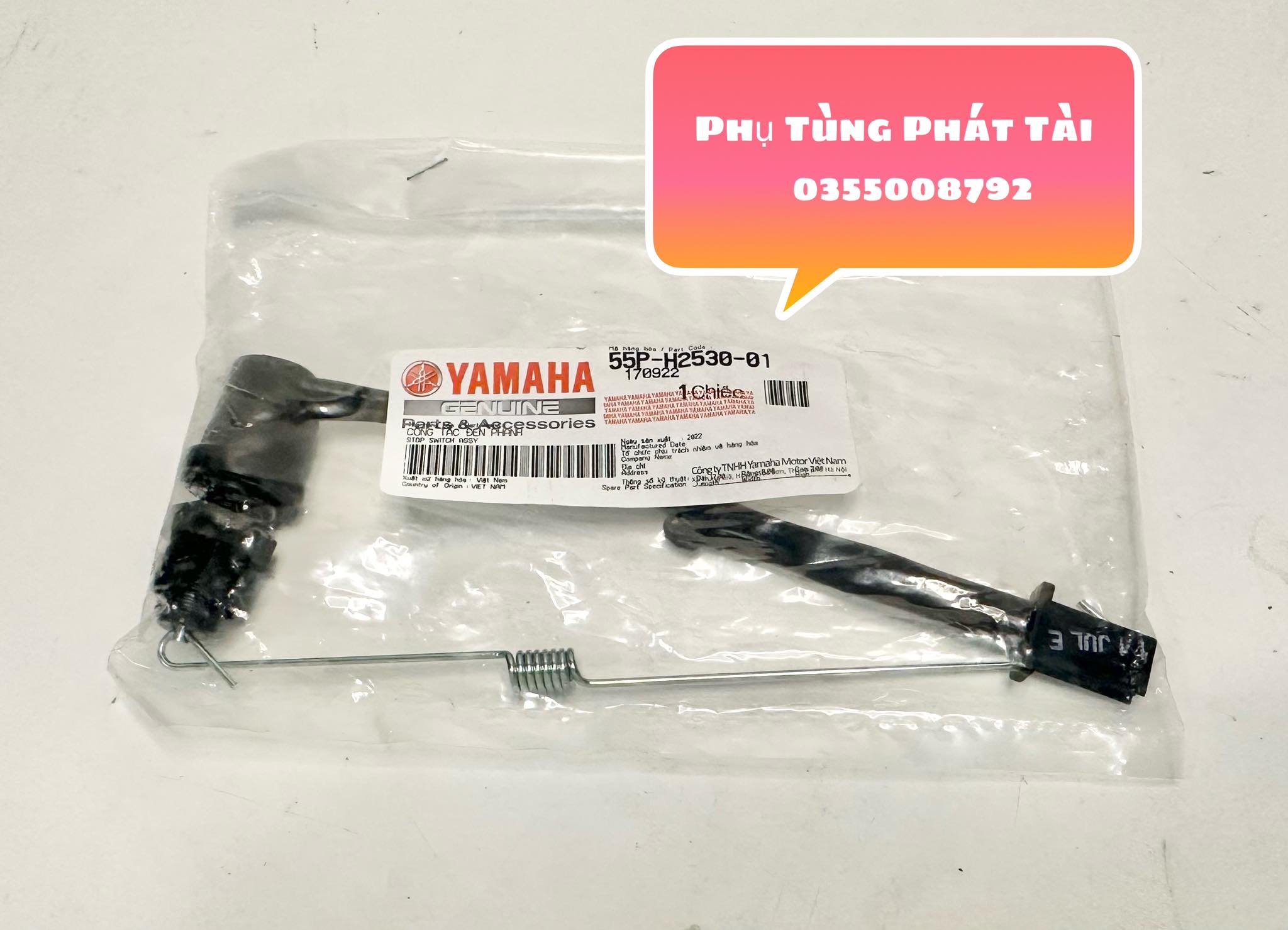 Công Tác Đèn phanh - Stop Chân Exciter 2011 Chính Hãng Yamaha