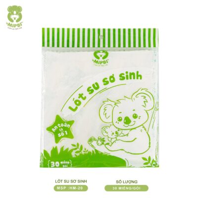 Gói 30 miếng lót phân su sơ sinh Mipbi