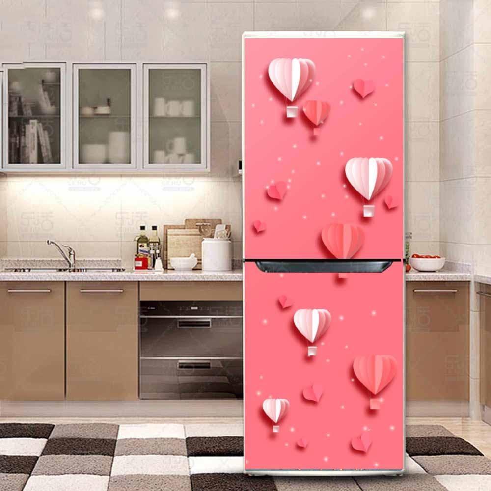 DECAL DÁN TỦ LẠNH  KIỂU KHINH KHÍ CẦU