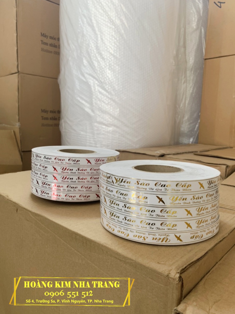 [Mẫu mới] Băng keo ép kim Yến sào cao cấp