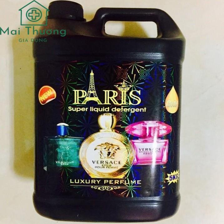 1 thùng 4 can nước giặt paris 5000ml siêu thơm