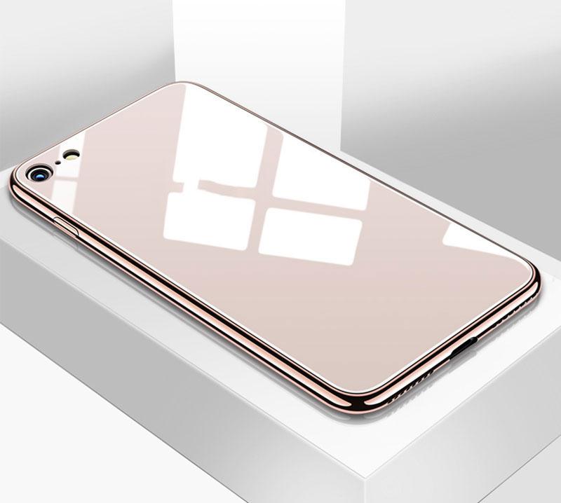 Ốp lưng kính viền silicon cho iphone 6 plus, ốp lưng iphone 6 plus siêu đẹp