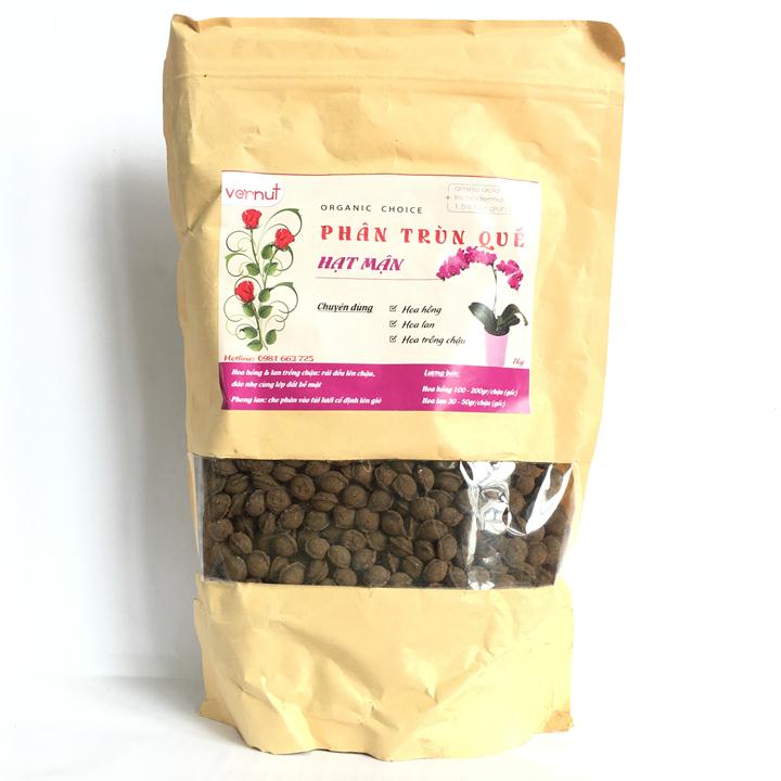 PHÂN TRÙNG QUẾ HẠT MẬN CAO CẤP VENUT TÚI 1KG CHUYÊN DÙNG CHO HOA PHONG LAN, HOA CẢNH.