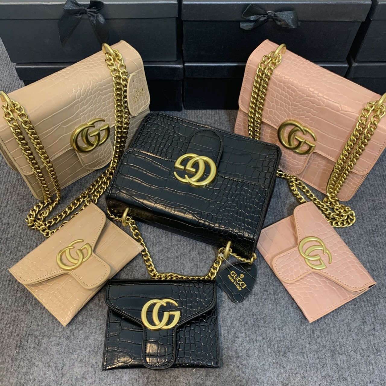 Set Túi Ví Thời Trang Nữ Da Rắn 3M226