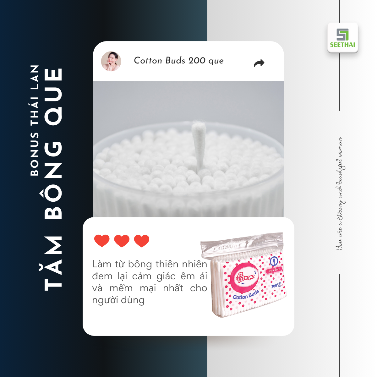Tăm bông BONUS Thái Lan