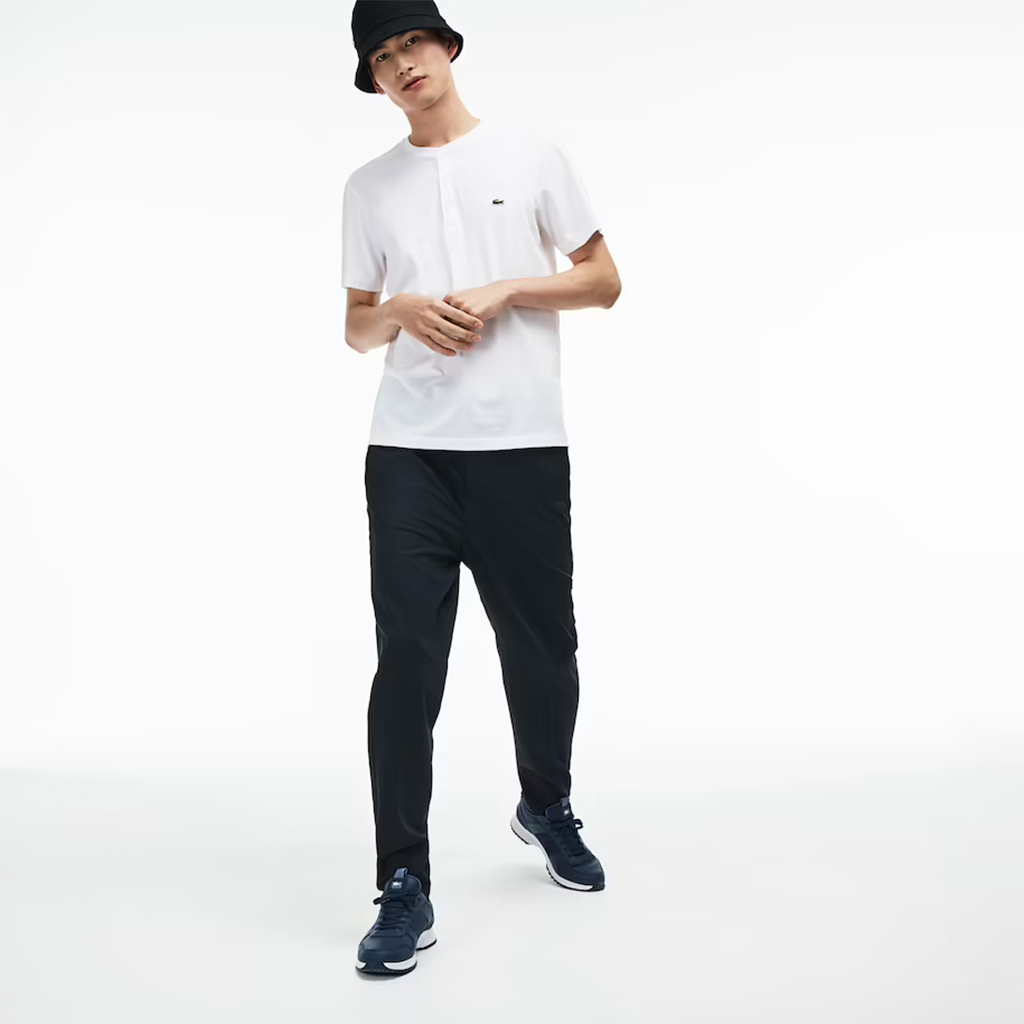 [FreeshipMAX] Áo Lacoste Henley Neck T-Shirt – Trắng