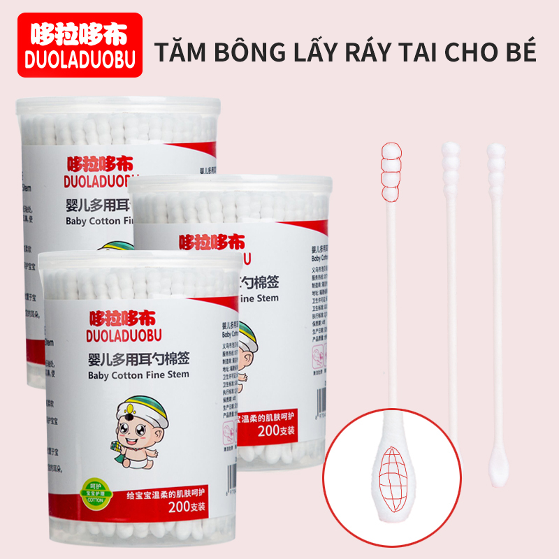 tăm bông ngoáy tai cho bé