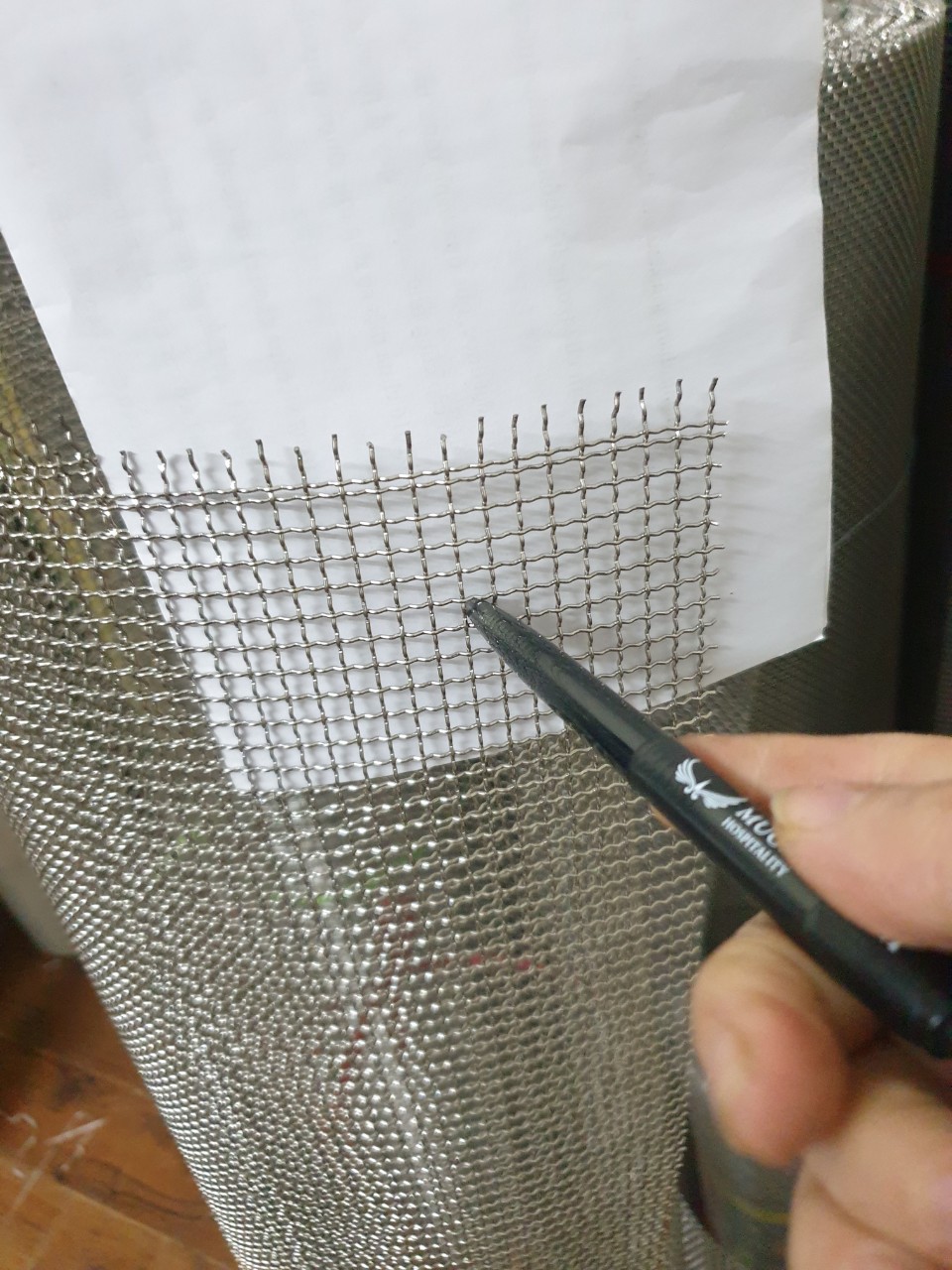 Lưới inox đan 304 : ô lưới 5mm - sợi 1mm lưới