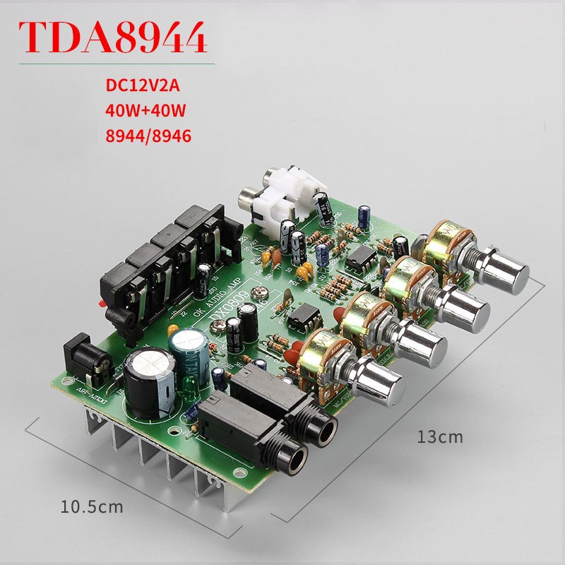 Mạch khuếch đại công suất DX-0809 - Có Micro - Công suất 80W