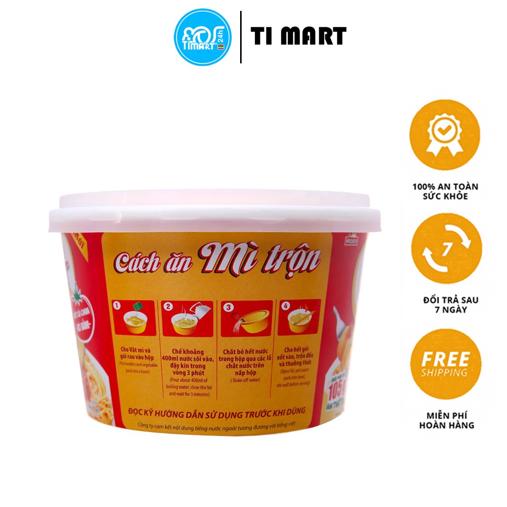 [TI MART] Thùng 12 tô mì trộn Cung Đình Kool Spaghetti 105g
