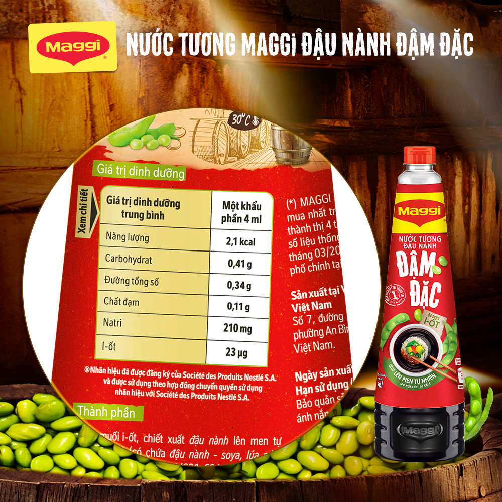 [ƯU ĐÃI THÁNG 1] [FREESHIP TOÀN QUỐC] COMBO 2 Nước Tương MAGGI® Đậu Nành Đậm Đặc Chai 700ml