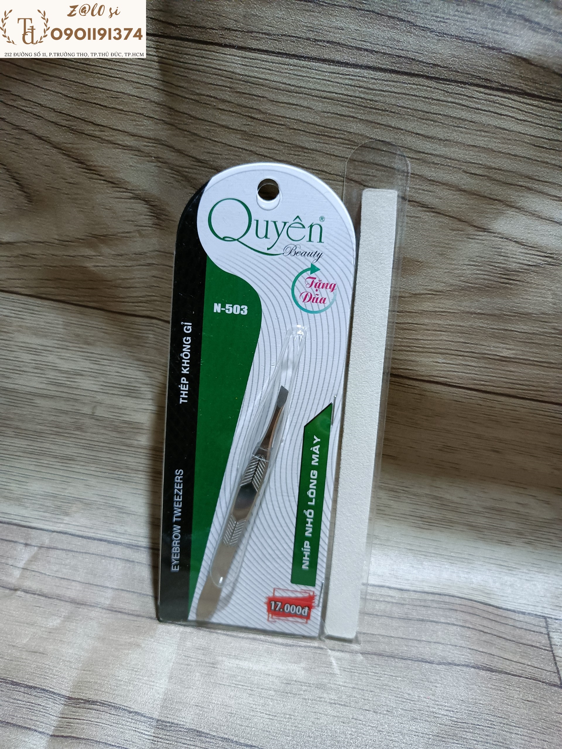 Nhíp nhổ lông mày màu trắng quyên 503