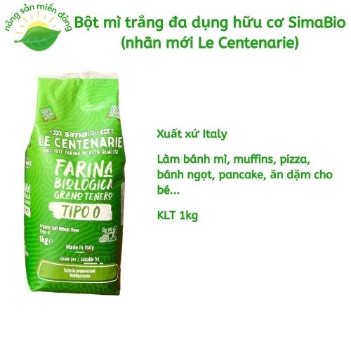 Bột mì đa dụng hữu cơ 1kg organic all-purpose flour