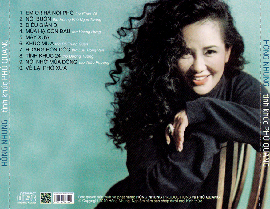 Bộ 5 đĩa cd nhạc tình khúc Phú Quang 2