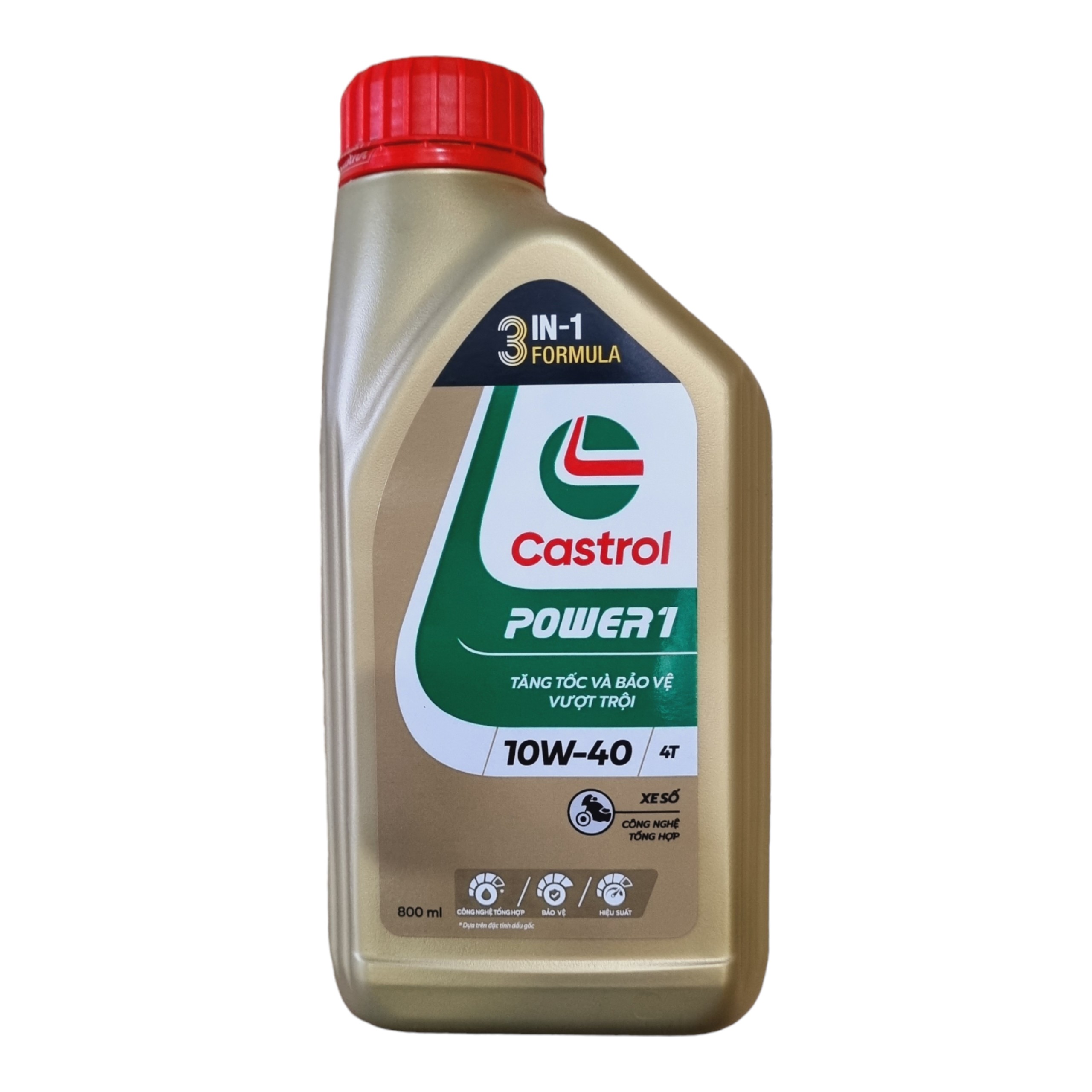 NHỚT CASTROL POWER1 10W-40 0,8L( BAO BÌ MỚI )