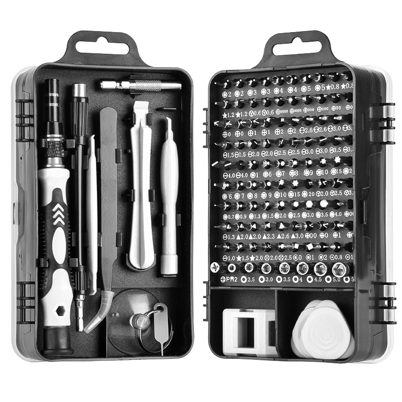 Bộ tua vít đa năng mini 24 đầu nhỏ sửa điện thoại, tô vít từ tính mở laptop mắt kính đồng hồ