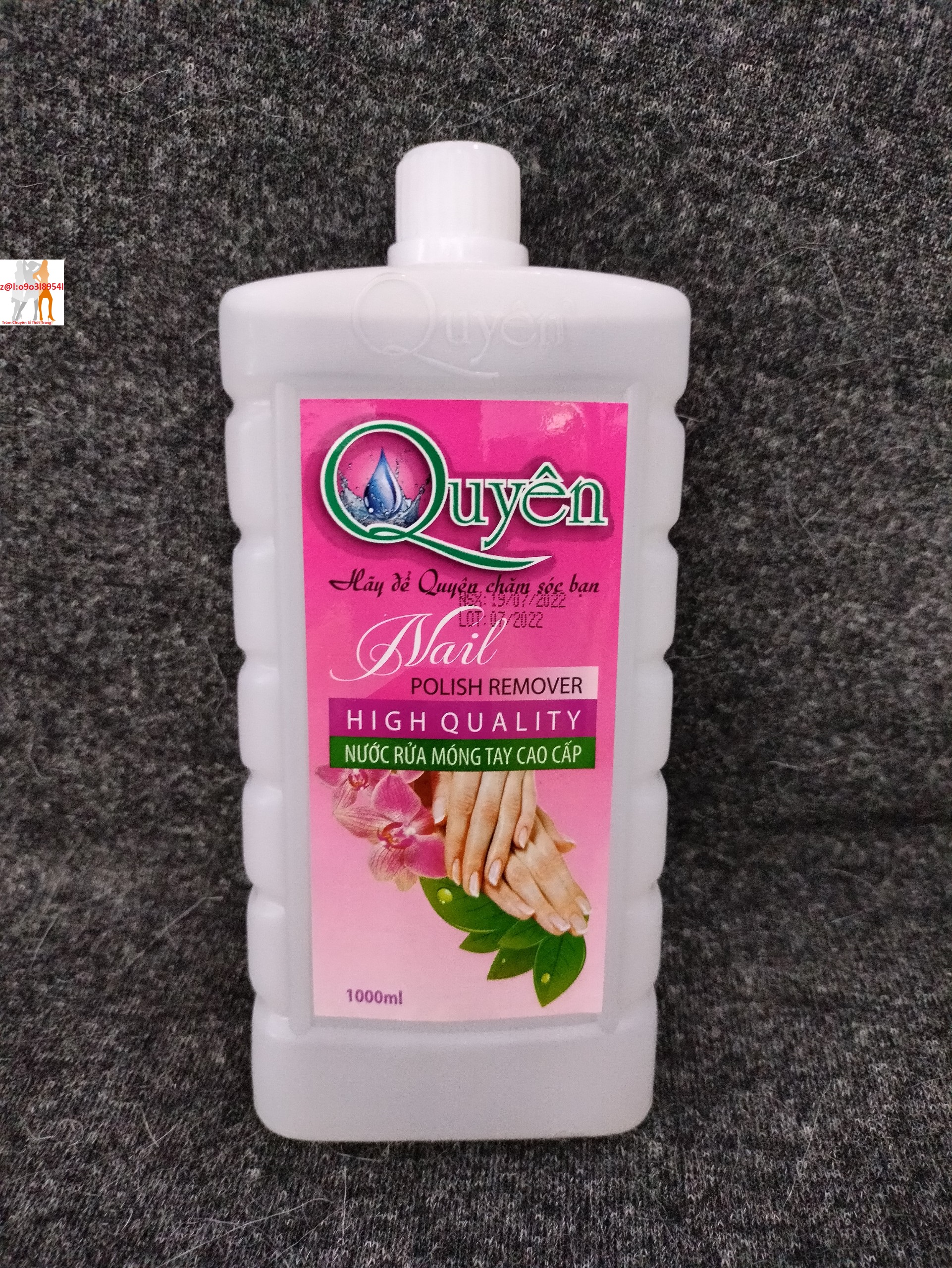 1000ml Nước rửa móng tay cao cấp Quyên