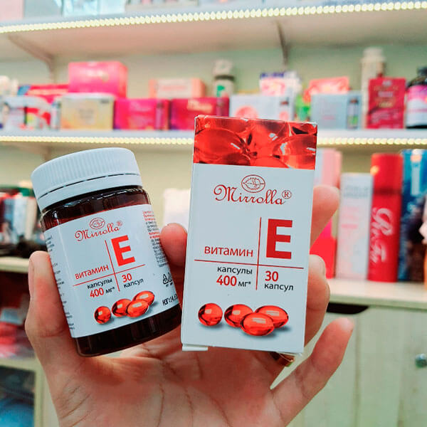 Vitamin E Đỏ Mirrolla nga 400mg hộp 30 viên