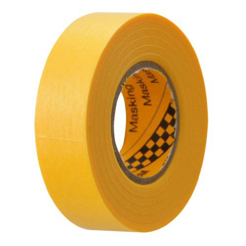 Băng keo giấy 3m 243j che sơn masking tape, 10mmx18m và 20mm x18m