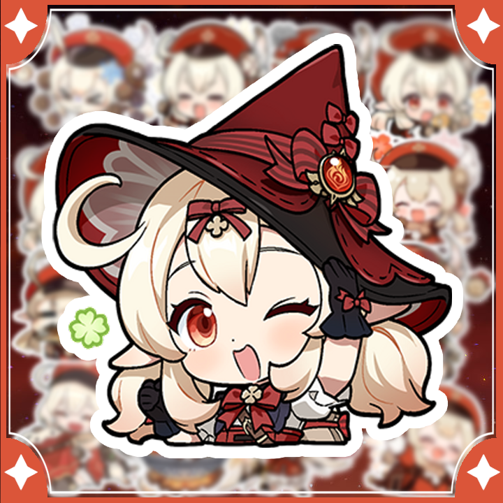 [Genshin Impact] Sticker Klee - Chibi klee ( set 20 hình )