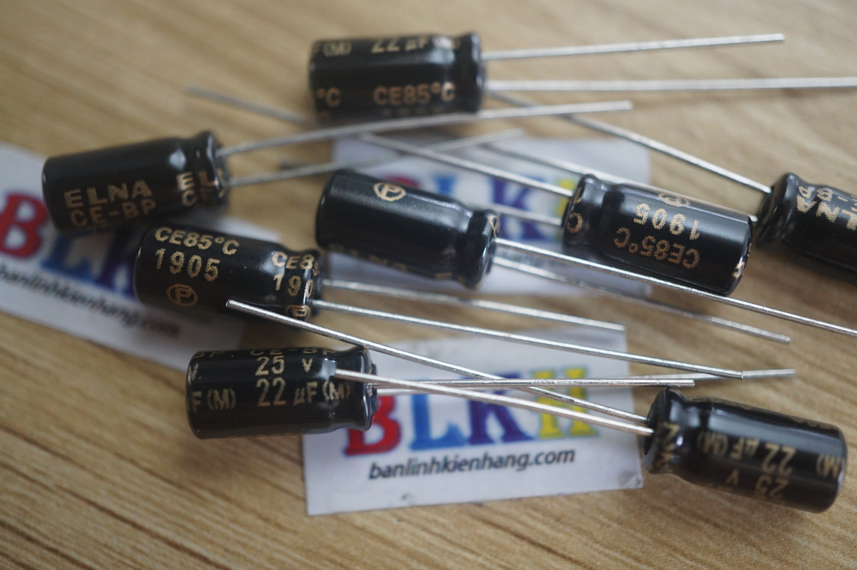 combo 3 con Tụ âm thanh HIFI không phân cực 25V 22uF 85 độ 5x11 chính hãng ELNA CE-BP Nhật Bản