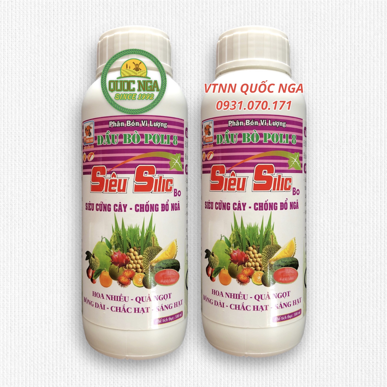 PHÂN BÓN LÁ VI LƯỢNG SIÊU SILIC - SIÊU CỨNG CÂY, CHỐNG ĐỔ NGÃ