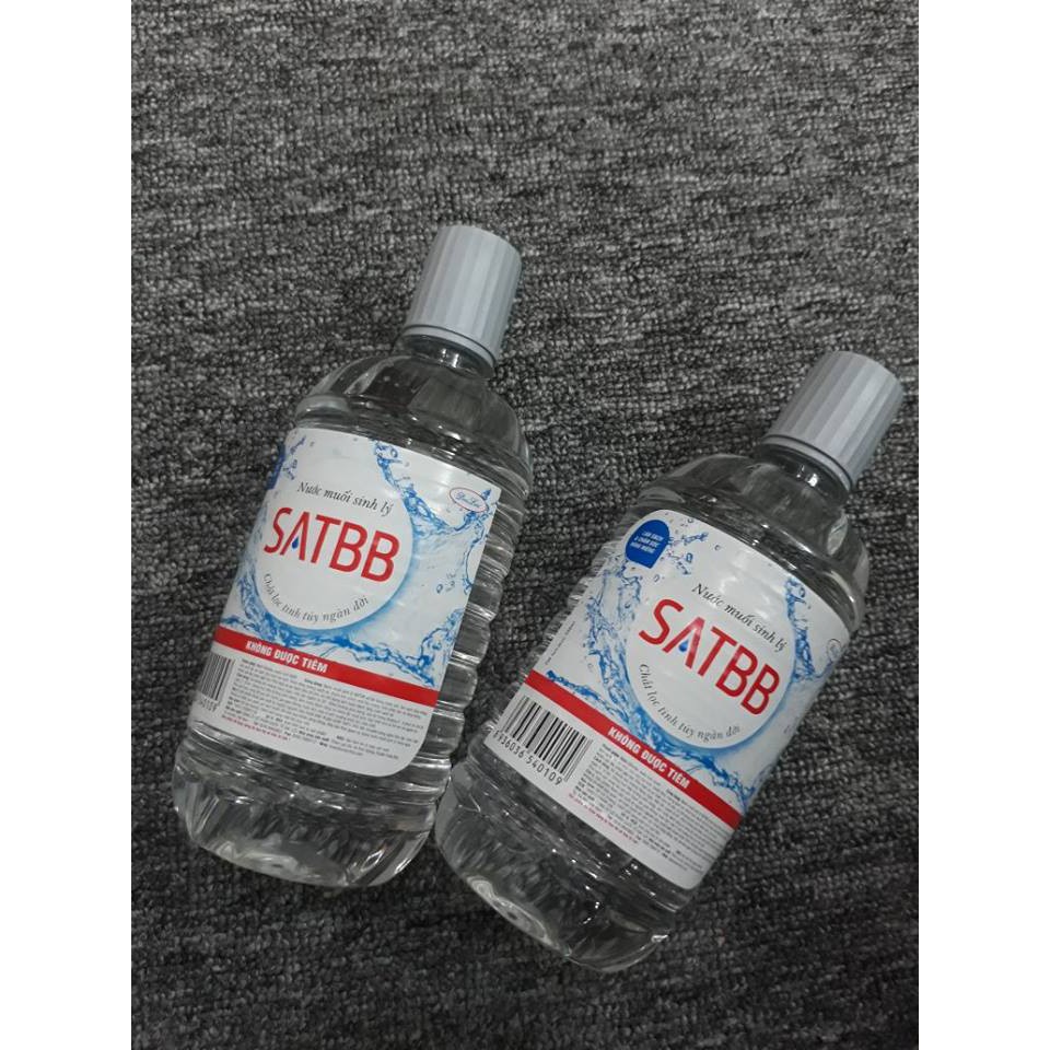 Thùng 21 chai nước muối sinh lý SATBB 550ml