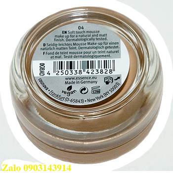 Phấn Tươi chính hãng Đức Essence Soft Touch Mousse 16g