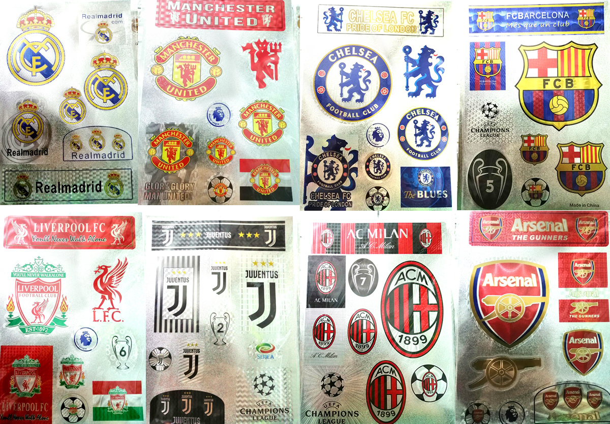 Sticker dán các CLB bóng đá