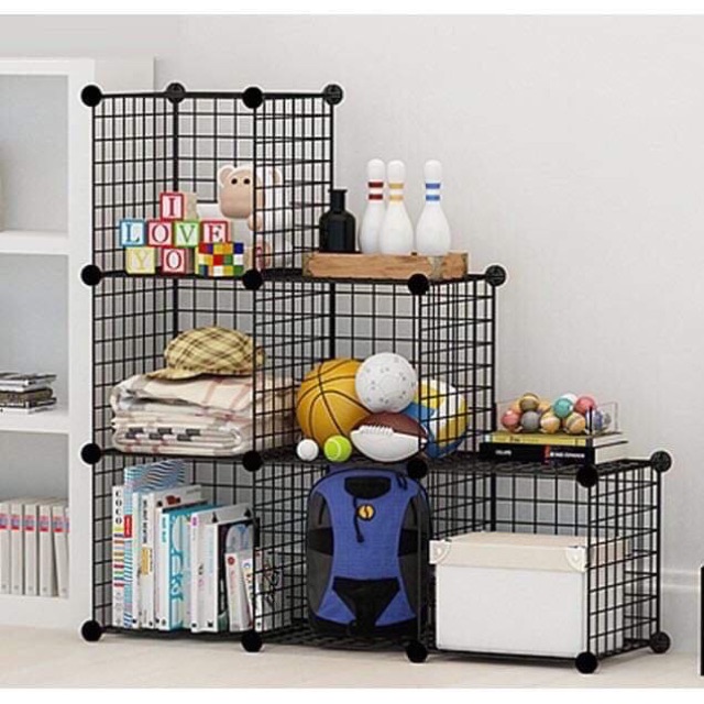 KỆ TỦ LƯỚI GHÉP SẮT ĐA NĂNG( bán theo tấm - khách inbox shop để tư vấn)