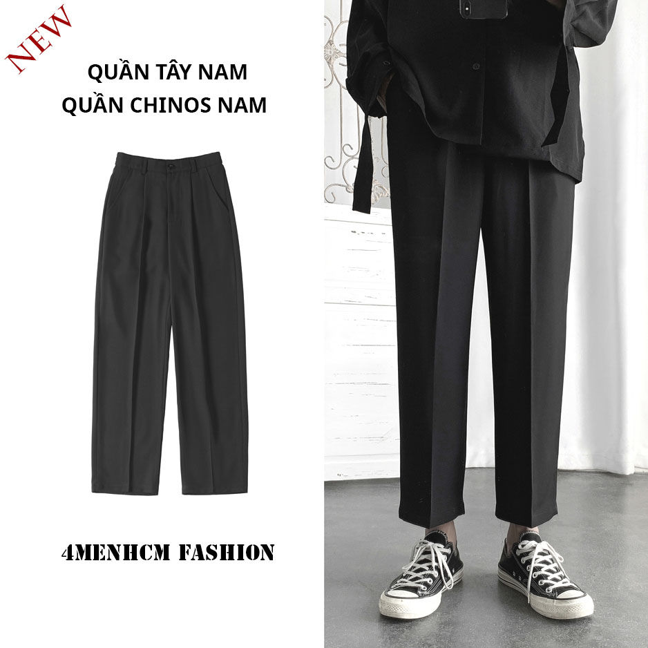 Quần Tây Âu Nam Style Hàn Quốc Ống Côn Basic Lưng Cài Kiểu Dáng Thanh Lịch Thời Trang FASHION4MENHCM JOGGER 9000063