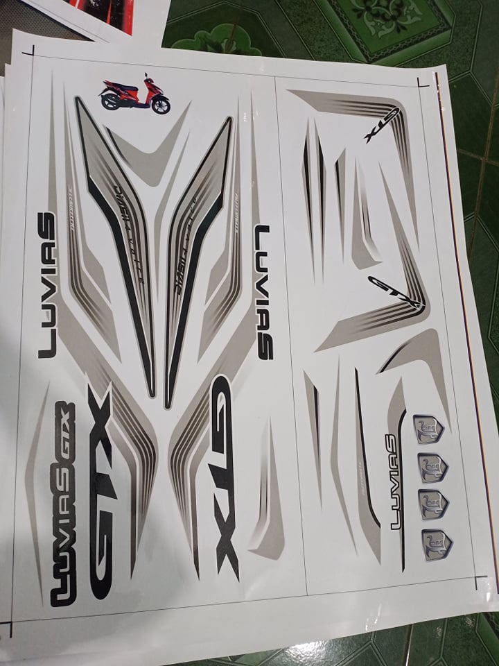 Tem rời luvias GTX bạc trắng
