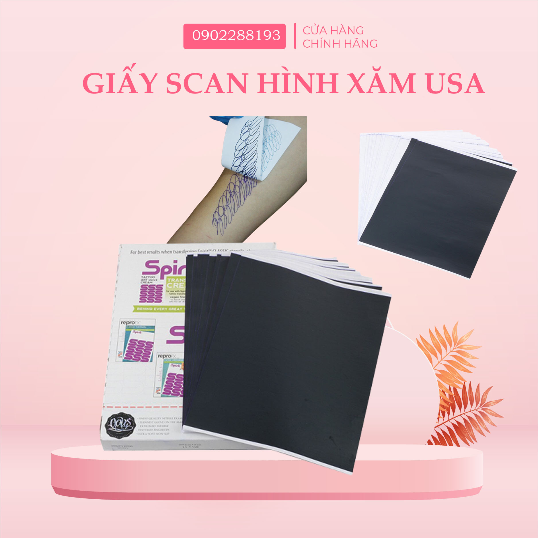 Giấy scan than - Giấy Than 1 lớp scan hình xăm in nhiều lần không nhoè