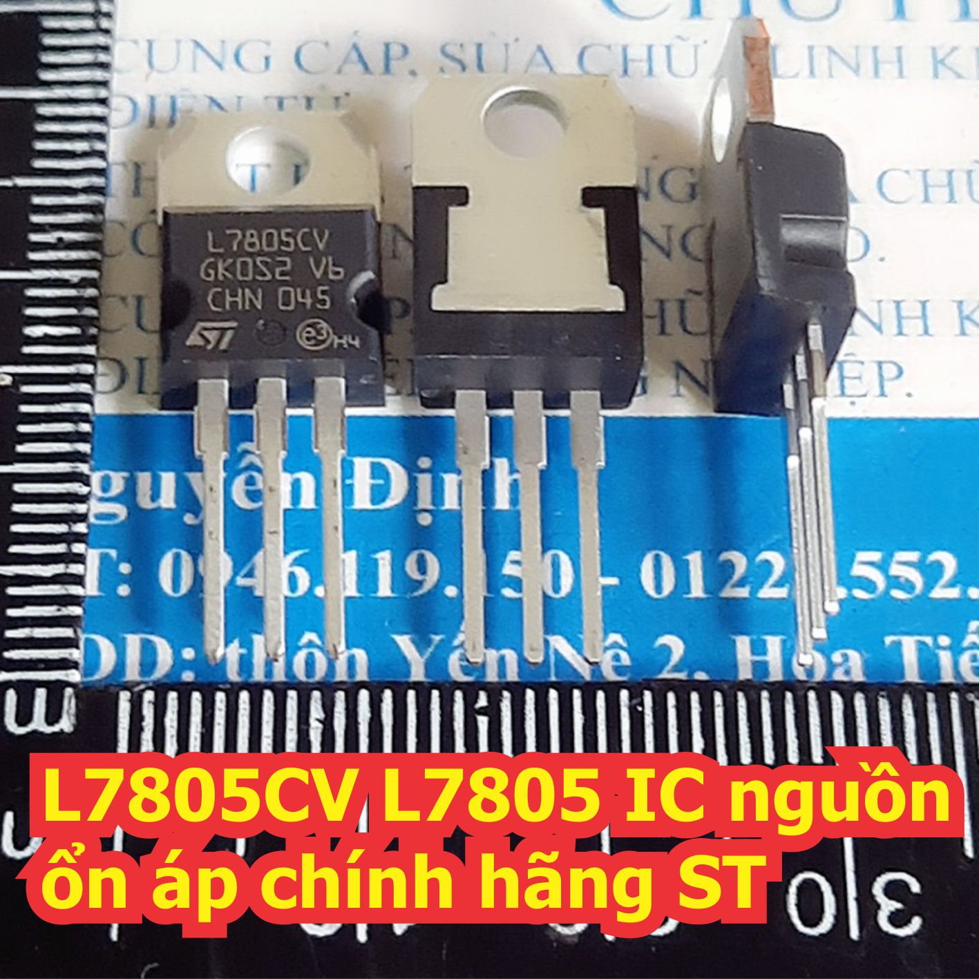 5 con l7805cv l7806cv l7808cv l7809cv l7812cv l7815cv l7824cv 7805 7806 7808 7809 7812 7815 7824 ic nguồn ổn áp chính hãng st kde7477