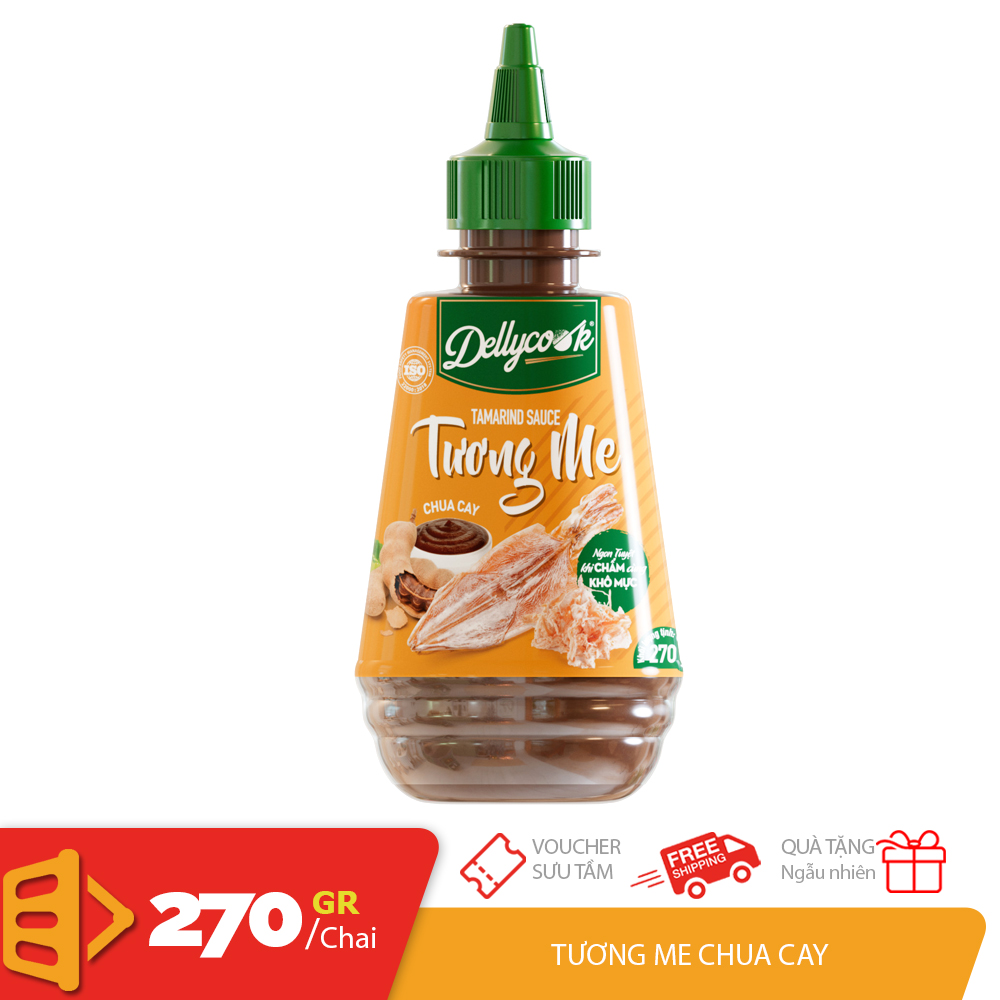 DellyCook tương me chua cay chai PET 270gr