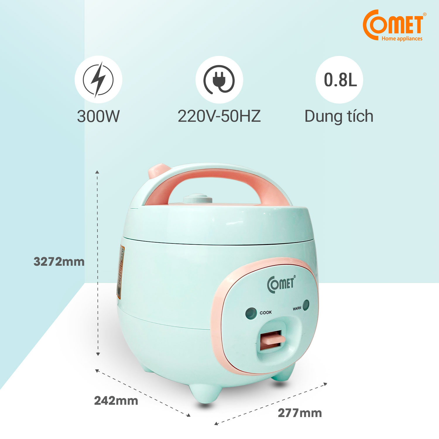 Nồi cơm điện Mini Comet - CM8006