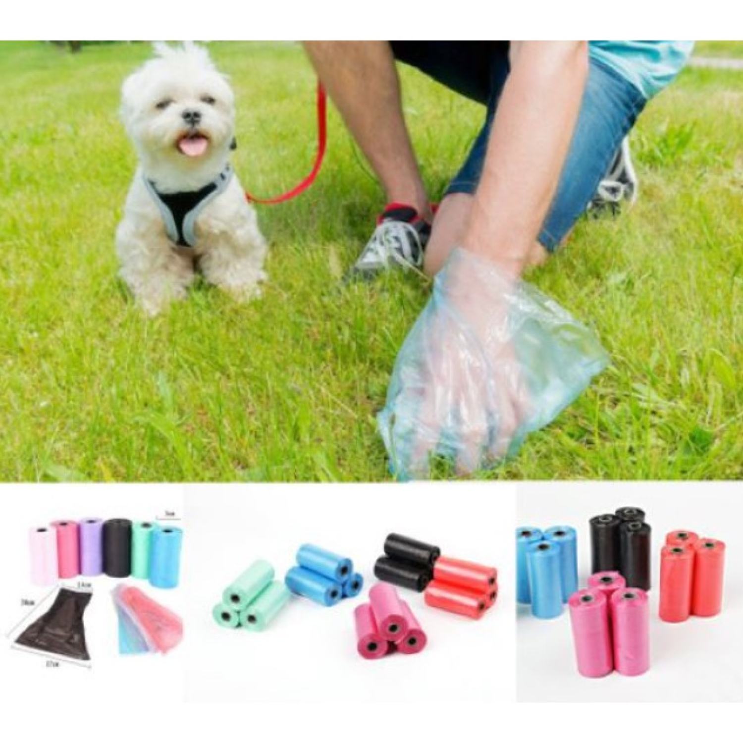 Túi Rác Đựng Phân Dành Cho Chó Mèo | Cuộn Túi Rác Mini
